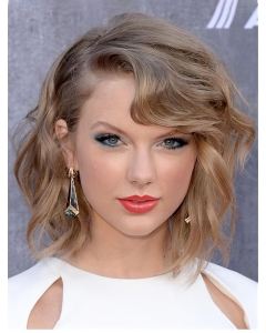 Lace Front Chin Length Brown Wavy Bobs Taylor Swift Wigs Lace Front Chin Length Brown Wavy Bobs Taylor Swift Wigs