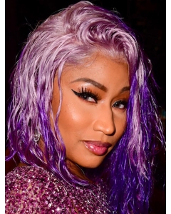 Purple 12" Wavy Bobs Chin Length Nicki Minaj Wigs Purple 12" Wavy Bobs Chin Length Nicki Minaj Wigs