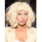 Wavy Blonde Lace Front Chin Length With Bangs Lady Gaga Wigs