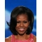 Wavy Black Lace Front Chin Length Bobs Michelle Obama Wigs