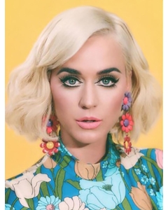 Wavy Platinum Blonde Lace Front Chin Length Bobs Katy Perry Wigs Wavy Platinum Blonde Lace Front Chin Length Bobs Katy Perry Wigs