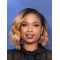 Wavy Ombre/2 Tone Lace Front Chin Length Bobs Jennifer Hudson Wigs