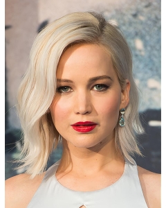 12" Lace Front Chin Length Synthetic Wavy Jennifer Lawrence Wigs 12" Lace Front Chin Length Synthetic Wavy Jennifer Lawrence Wigs