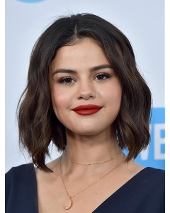 Wavy Chin Length Brown Synthetic Selena Gomez Wigs Wavy Chin Length Brown Synthetic Selena Gomez Wigs