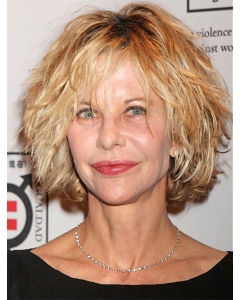 Wavy Chin Length Blonde Synthetic Meg Ryan Wigs Wavy Chin Length Blonde Synthetic Meg Ryan Wigs