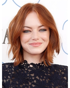 12" Lace Front Chin Length Auburn Bobs Emma Stone Wigs 12" Lace Front Chin Length Auburn Bobs Emma Stone Wigs