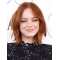 12" Lace Front Chin Length Auburn Bobs Emma Stone Wigs