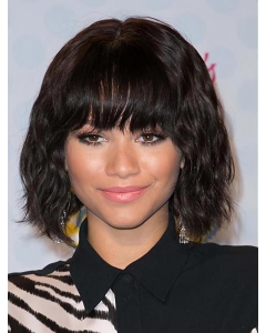 Capless 12" Wavy Chin Length Bobs Zendaya Wigs Capless 12" Wavy Chin Length Bobs Zendaya Wigs