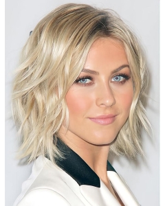 12" Capless Chin Length Remy Human Hair Wavy Julianne Hough Wigs 12" Capless Chin Length Remy Human Hair Wavy Julianne Hough Wigs