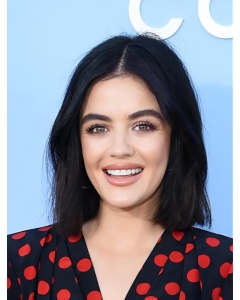 Chin Length Lace Front Remy Human Hair Wavy 12" Lucy Hale Wigs Chin Length Lace Front Remy Human Hair Wavy 12" Lucy Hale Wigs