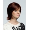 Brown Style Wavy Remy Human Hair Medium Wigs