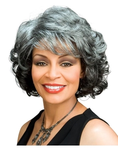 Unique Wavy Chin Length Synthetic Grey Wigs Unique Wavy Chin Length Synthetic Grey Wigs