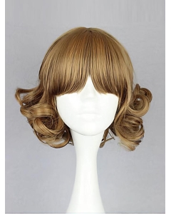 Designed Blonde Wavy Chin Length Bob Wigs