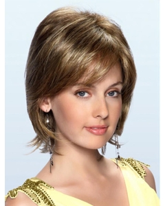 Impressive Synthetic Brown Wavy Medium Wigs Impressive Synthetic Brown Wavy Medium Wigs