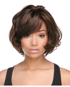 Easeful Auburn Wavy Chin Length African American Wigs Easeful Auburn Wavy Chin Length African American Wigs
