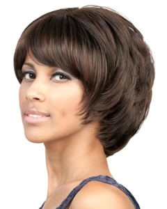 Sassy Brown Wavy Chin Length Bob Wigs Sassy Brown Wavy Chin Length Bob Wigs