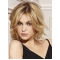 No-fuss Blonde Wavy Chin Length Remy Human Lace Wigs For Cancer