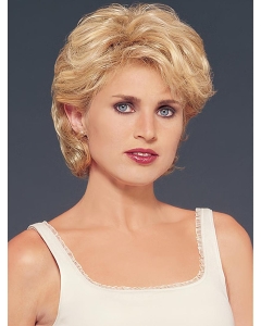 Style Blonde Wavy Chin Length Human Hair Wigs & Half Wigs Style Blonde Wavy Chin Length Human Hair Wigs & Half Wigs
