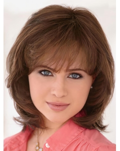 Auburn Wavy Remy Human Hair Pleasing Medium Wigs Auburn Wavy Remy Human Hair Pleasing Medium Wigs