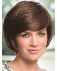 Lace Front Wavy Synthetic No-fuss Medium Wigs