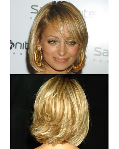 Exquisite Blonde Wavy Chin Length Celebrity Wigs Exquisite Blonde Wavy Chin Length Celebrity Wigs