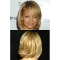 Exquisite Blonde Wavy Chin Length Celebrity Wigs