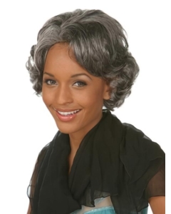 Fabulous Wavy Chin Length Synthetic Grey Wigs Fabulous Wavy Chin Length Synthetic Grey Wigs