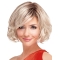 High Quality Blonde Wavy Chin Length Wigs For Cancer