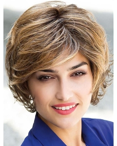 Exquisite Blonde Wavy Chin Length Human Hair Wigs & Half Wigs Exquisite Blonde Wavy Chin Length Human Hair Wigs & Half Wigs