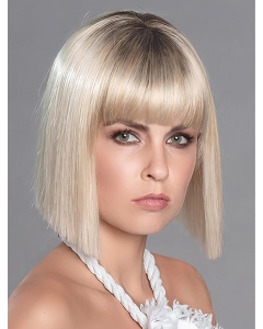 12" Straight Monofilament Platinum Blonde Synthetic Chin Length Bobcut Wig 12" Straight Monofilament Platinum Blonde Synthetic Chin Length Bobcut Wig