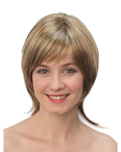 10" Straight Monofilament Blonde Synthetic Chin Length Bob Wigs 10" Straight Monofilament Blonde Synthetic Chin Length Bob Wigs