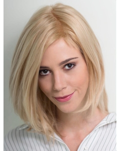 10" Chin Length Straight Platinum Blonde Bobs Hand Tied Wig Online 10" Chin Length Straight Platinum Blonde Bobs Hand Tied Wig Online