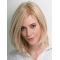 10" Chin Length Straight Platinum Blonde Bobs Hand Tied Wig Online