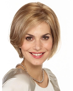 Blonde Straight Chin Length Bobs Monofilament Wigs Cheap Blonde Straight Chin Length Bobs Monofilament Wigs Cheap