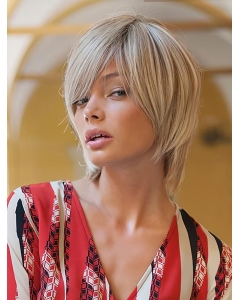 Monofilament 10" Straight Chin Length Human Hair Wigs Monofilament 10" Straight Chin Length Human Hair Wigs