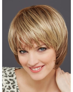 Chin Length 10" Monofilament Blonde Straight White Bob Wig Chin Length 10" Monofilament Blonde Straight White Bob Wig