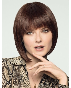 Chin Length 100% Hand-tied Remy Human Hair Straight Bob Style Wig Chin Length 100% Hand-tied Remy Human Hair Straight Bob Style Wig