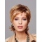 10" Blonde Chin Length Layered Straight Good Quality Synthetic Wigs