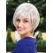 Monofilament Grey Synthetic 10" Chin Length Bob Hairstyles