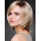 Synthetic 10" Straight Chin Length Platinum Blonde Wig Bob