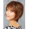 Capless Auburn Synthetic 10" Chin Length Wigs Bobs