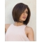Brown Chin Length Straight Bob The Most Natural Looking Capless Wig