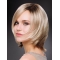 12" Chin Length Straight Blonde Bob Wigs