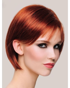 Hairstyles 10" Chin Length Straight Copper Bob Wigs Hairstyles 10" Chin Length Straight Copper Bob Wigs