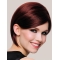 Comfortable 10" Chin Length Straight Auburn Bob Wigs