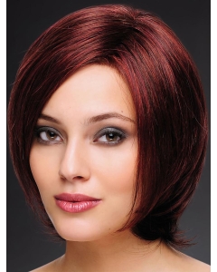 No-fuss 10" Chin Length Straight Red Bob Wigs No-fuss 10" Chin Length Straight Red Bob Wigs
