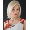 Monofilament 12" Straight Chin Length White Synthetic Wigs Online