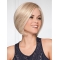 Straight Blonde Chin Length Bob Monofilament Synthetic Wigs