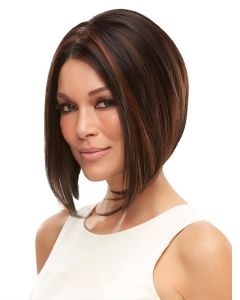 Chin Length Brown Without Bangs Synthetic Wigs Chin Length Brown Without Bangs Synthetic Wigs
