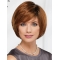 10" Chin Length Auburn Straight Comfortable Bob Wigs